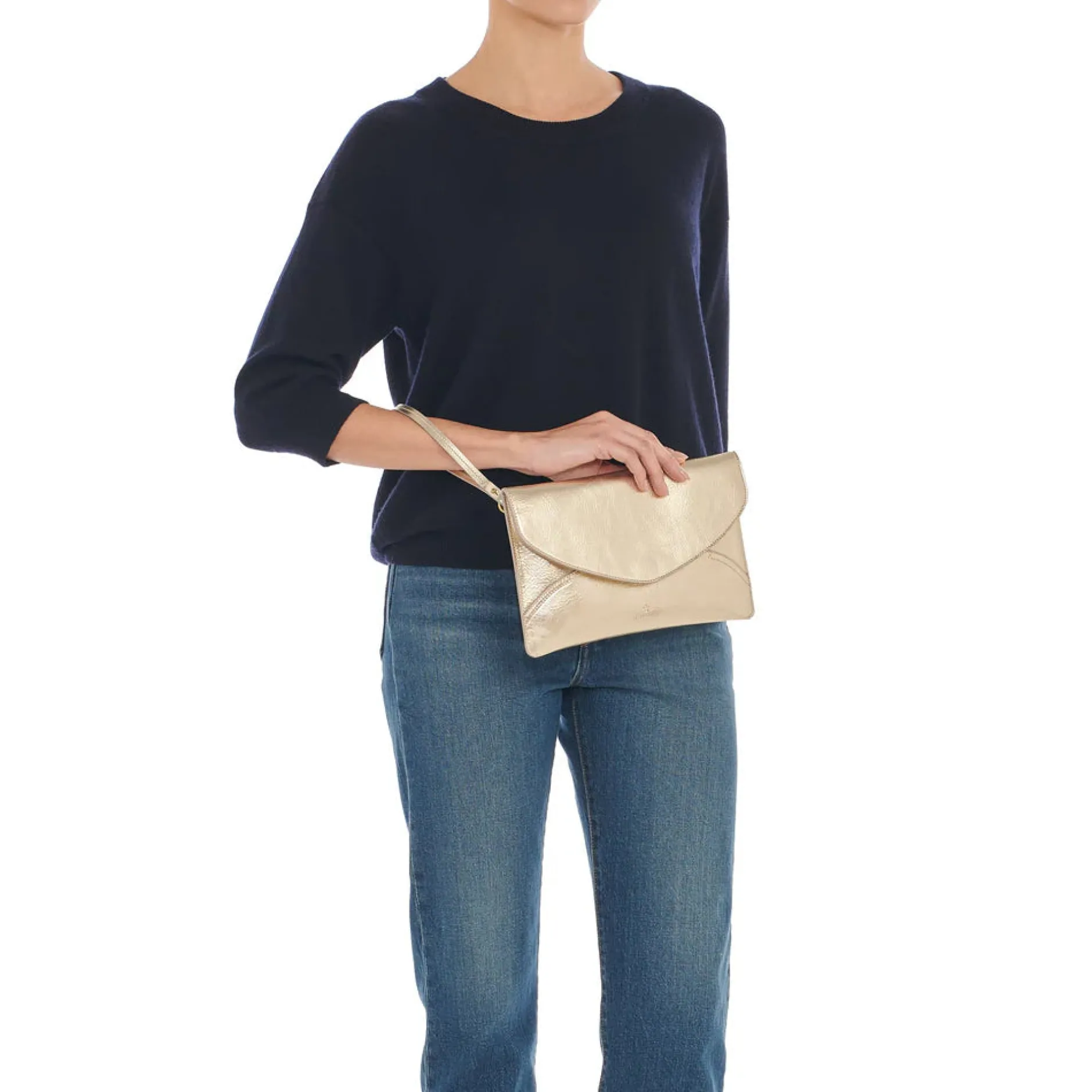 il_bisonte_clutch_esperia_4-1.webp Wallets | Bags | Il Bisonte Clutch Esperia Platino Brass Hardware
