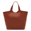 Bags | Il Bisonte Le Laudi Tote Bag in Vintage Leather Dark Brown Seppia
