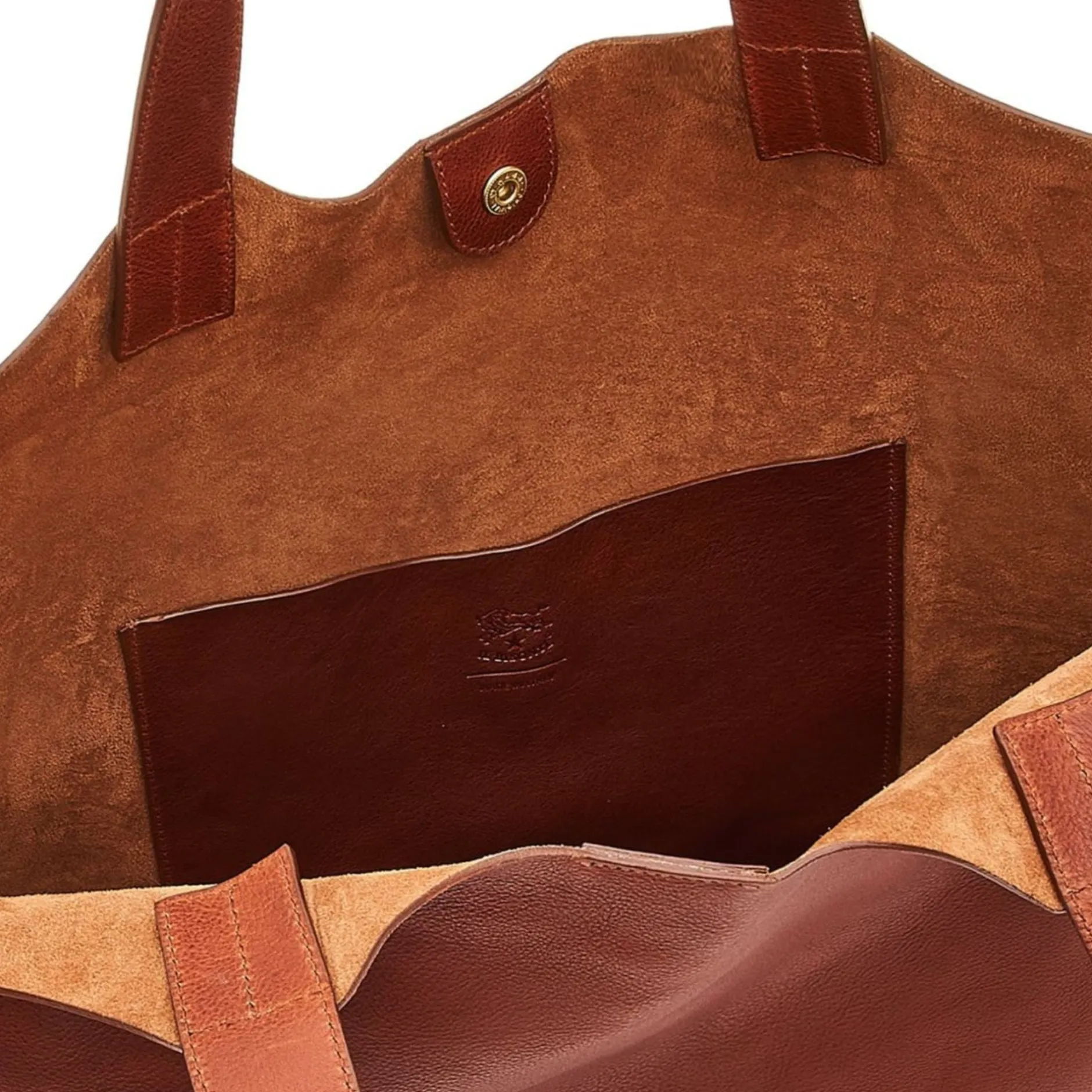 il_bisonte_le_laudi_tote__1.webp Bags | Il Bisonte Le Laudi Tote Bag in Vintage Leather Dark Brown Seppia
