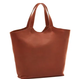 Bags | Il Bisonte Le Laudi Tote Bag in Vintage Leather Dark Brown Seppia