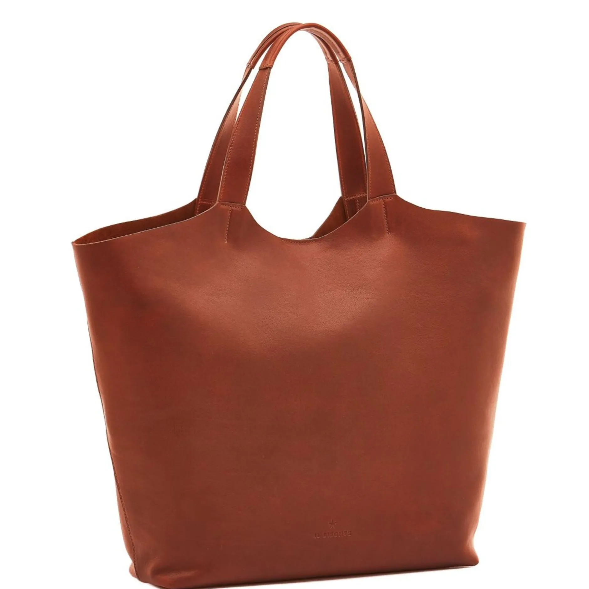 il_bisonte_le_laudi_tote__2.webp Bags | Il Bisonte Le Laudi Tote Bag in Vintage Leather Dark Brown Seppia
