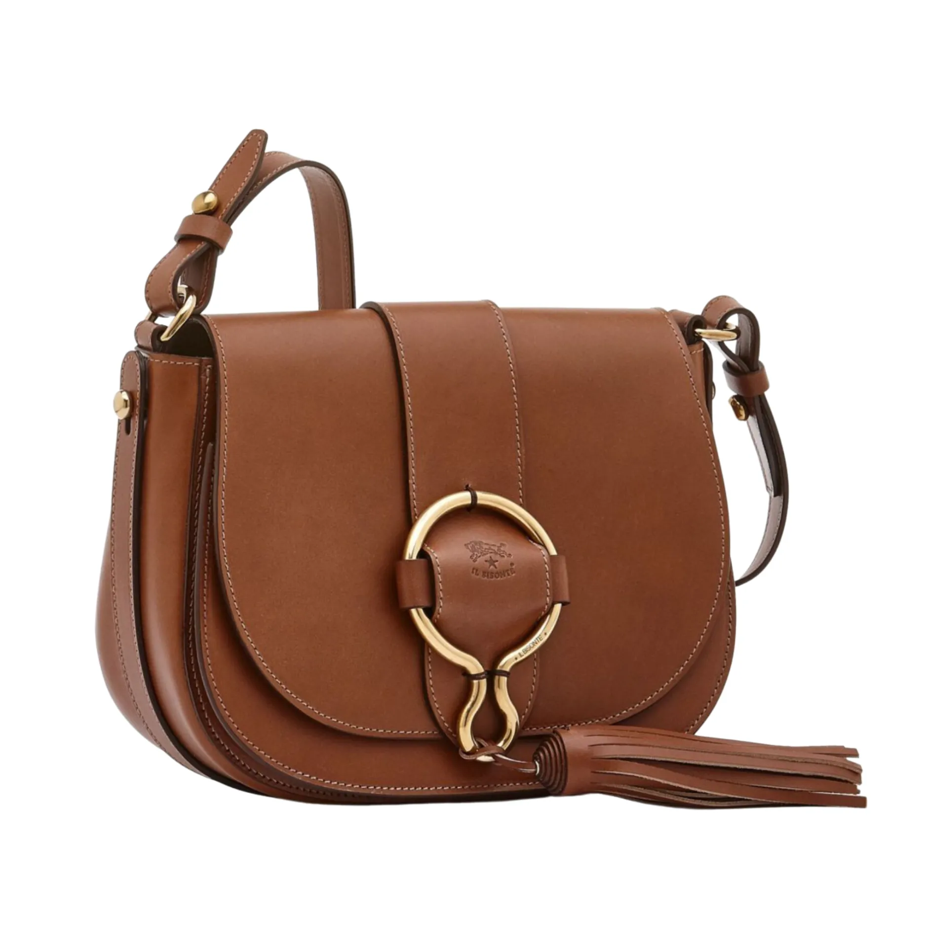 il_bisonte_loop_large_cro_1.webp Bags | Il Bisonte Loop Large Crossbody Bag Chocolate