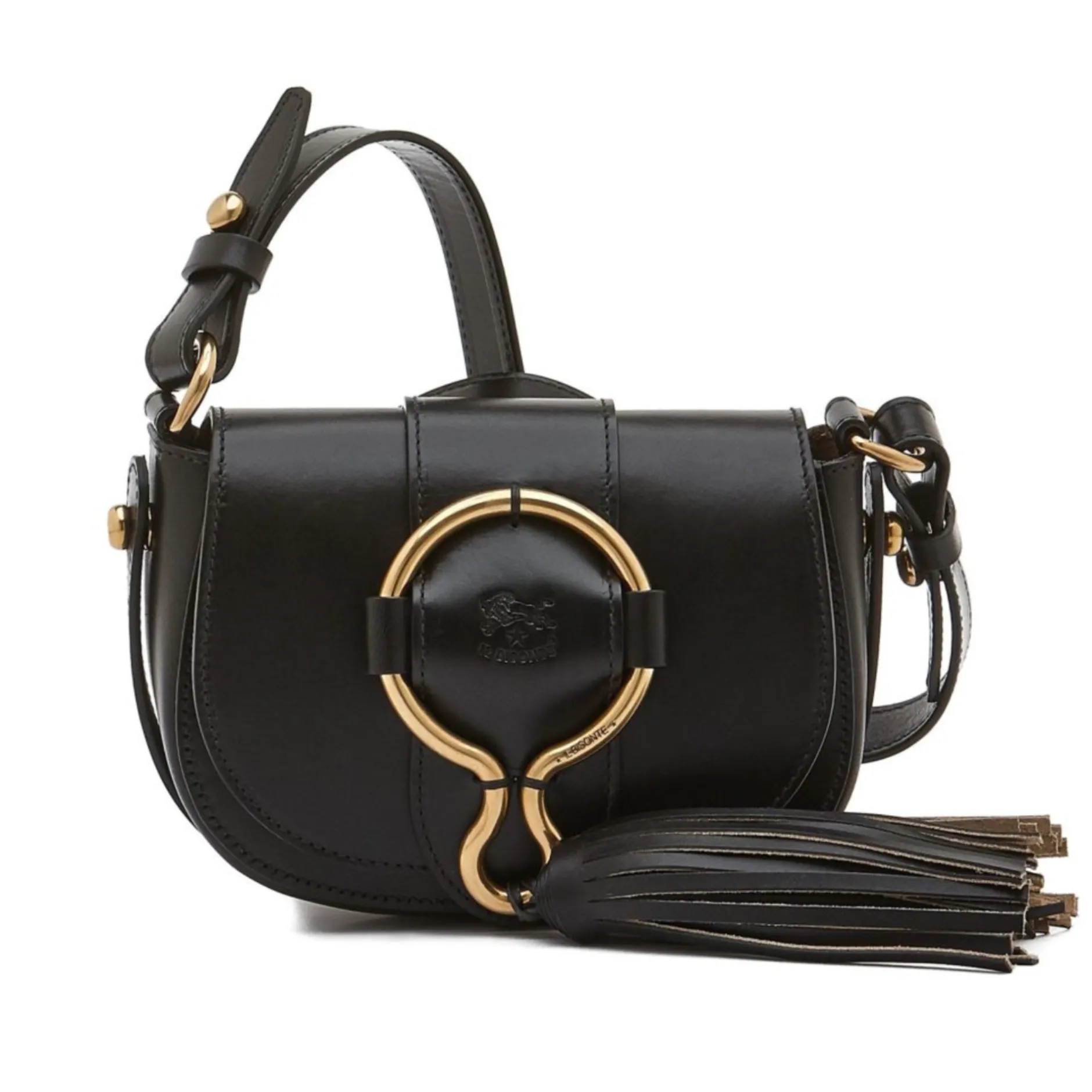 il_bisonte_loop_small_cro_0-1.webp Bags | Il Bisonte Loop Small Crossbody Bag Black