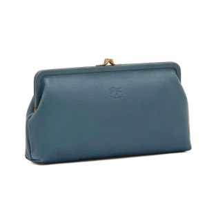 Bags | Il Bisonte Manuela Clutch Bag Blue Denim
