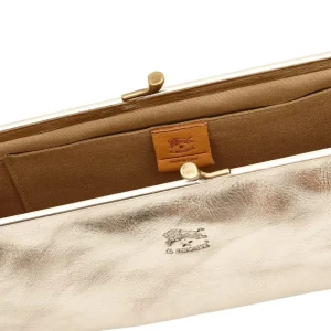 Bags | Il Bisonte Manuela Clutch Bag Metallic Platinum