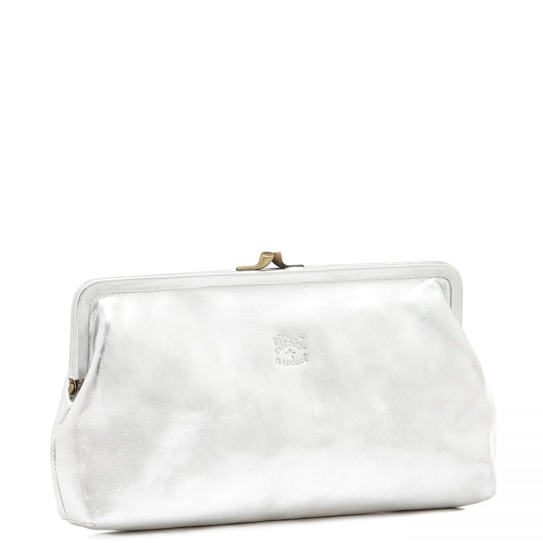 il_bisonte_manuela_clutch_2.webp Bags | Il Bisonte Manuela Clutch Bag Metallic Silver