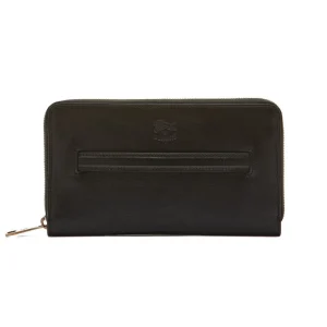 Wallets | Il Bisonte Salina Zip Around Wallet Black