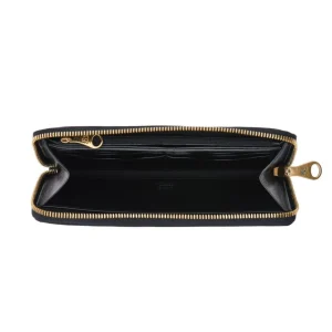 Wallets | Il Bisonte Salina Zip Around Wallet Black