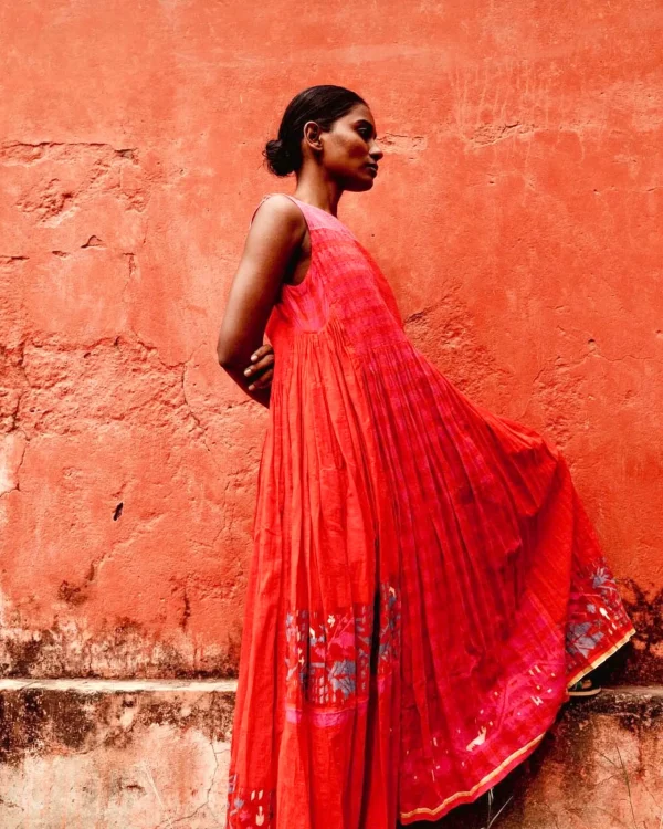 Dresses | Injiri Jodhpur Ladies Dress Red + Pink