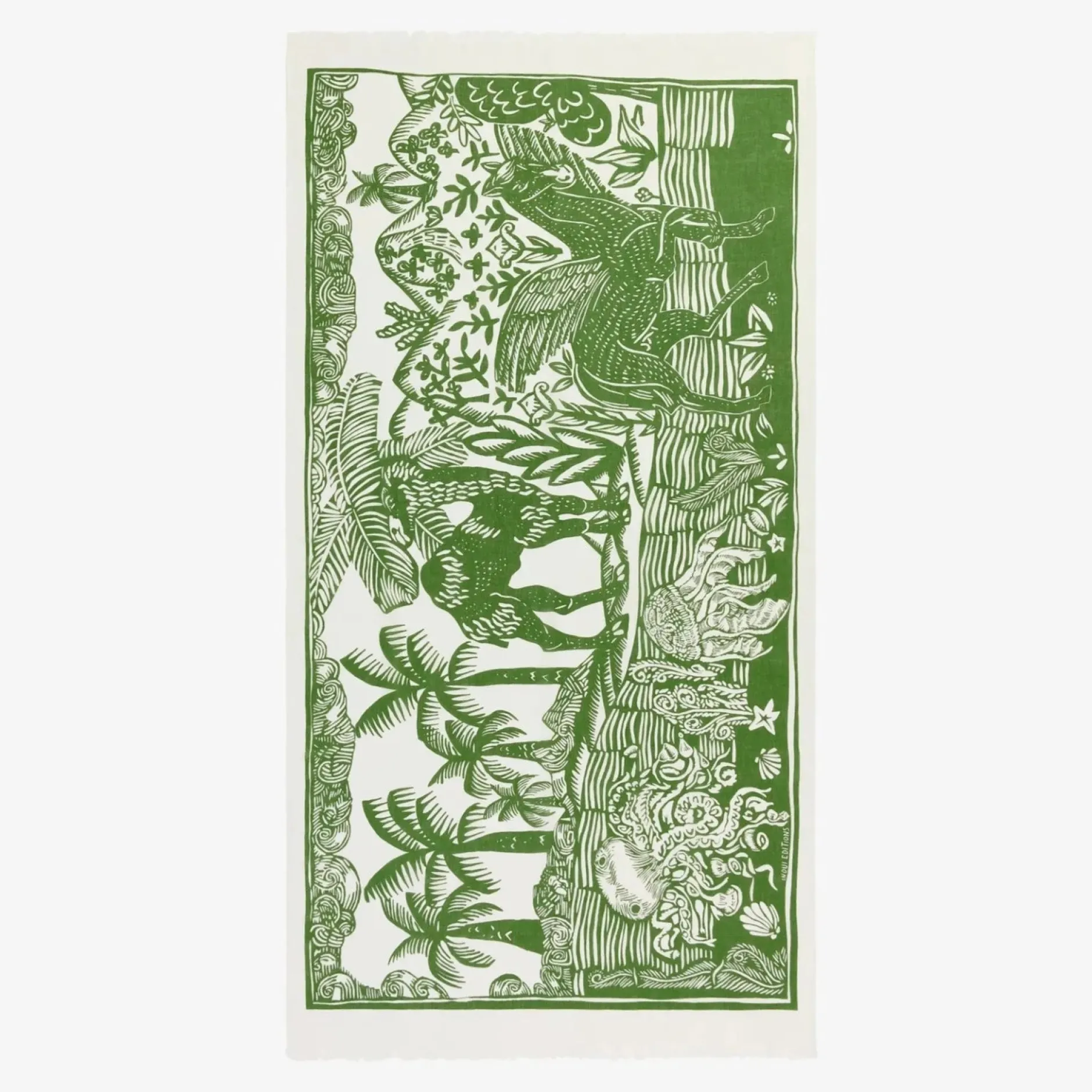inoui_editions_scarf__duf_0.webp Scarves | Inoui Editions Scarf 100 Dufy Green