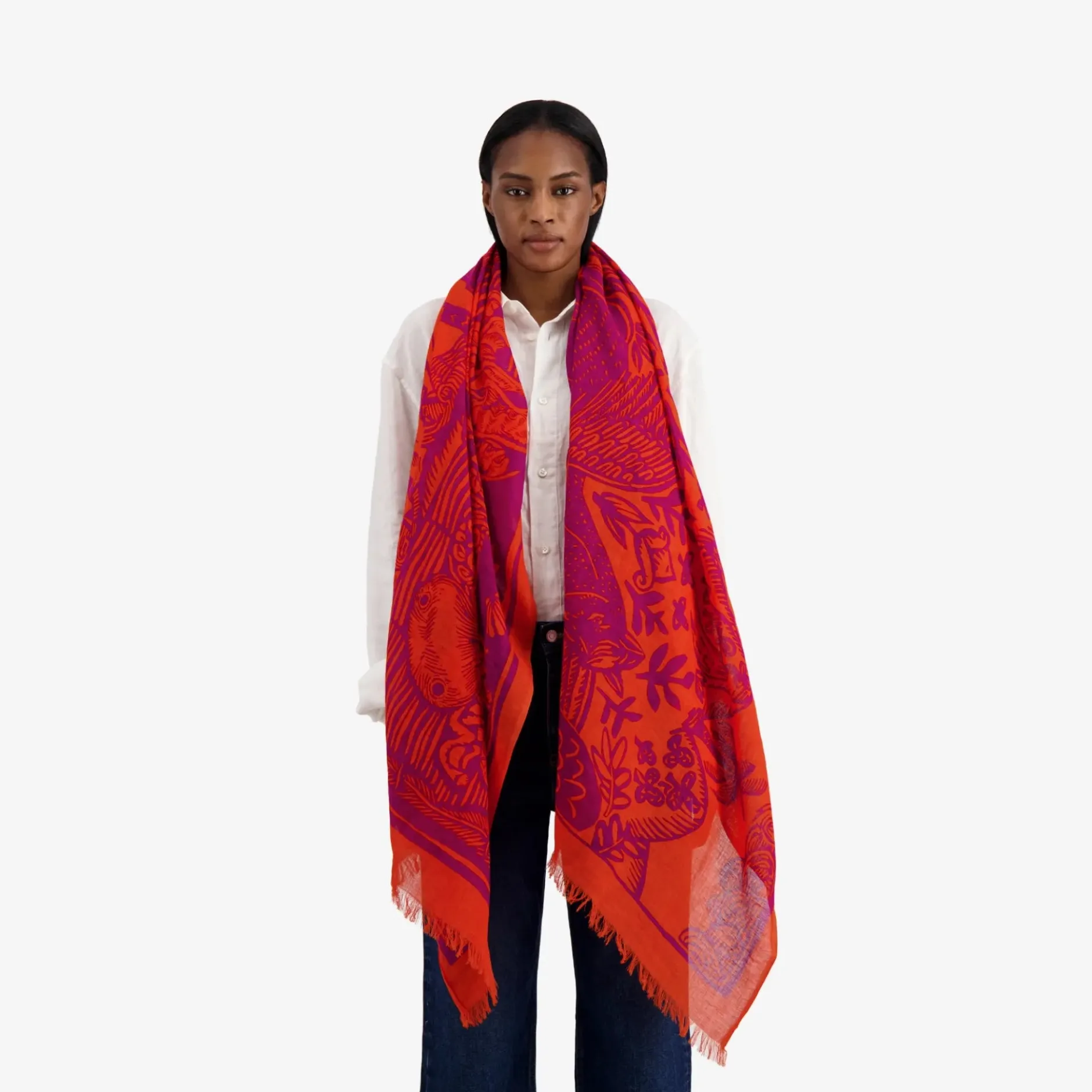 inoui_editions_scarf__duf_1-1.webp Scarves | Inoui Editions Scarf 100 Dufy Pink