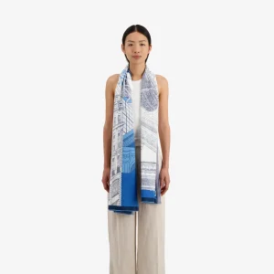 Scarves | Inoui Editions Scarf 100 Paris Blue