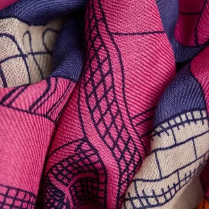 Scarves | Inoui Editions Scarf 100 Paris Fuchsia