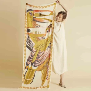 Scarves | Inoui Editions Scarf Scarf 70 Toucan White