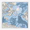 Scarves | Inoui Editions Square 65 Astro Gemini Blue