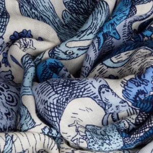 Scarves | Inoui Editions Square 100 Reve Blue