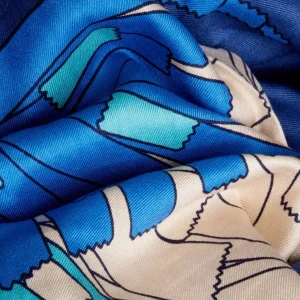 Scarves | Inoui Editions Square 100 Sagi Blue