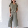 Pants | It is Well L.A. Easy Wide Gauze Pant Olive