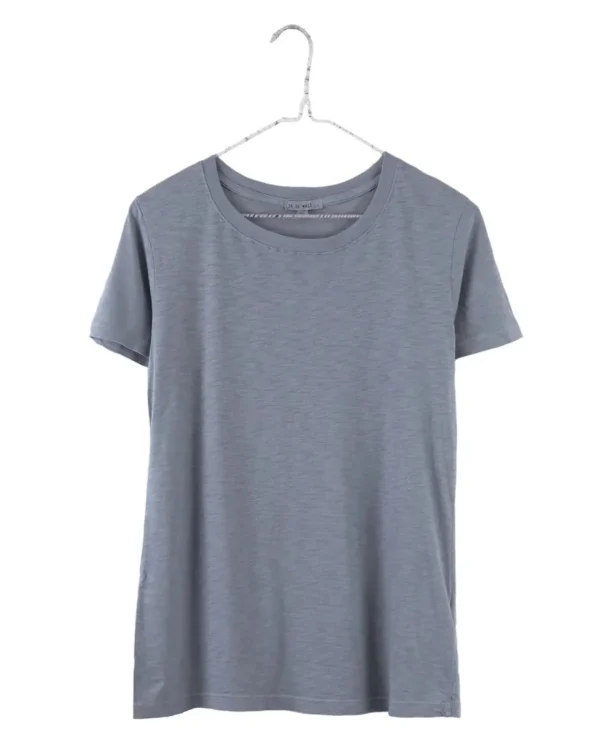 Tanks + Tees | It is Well L.A. Everyday Short Sleeve Crewneck Heather Blue