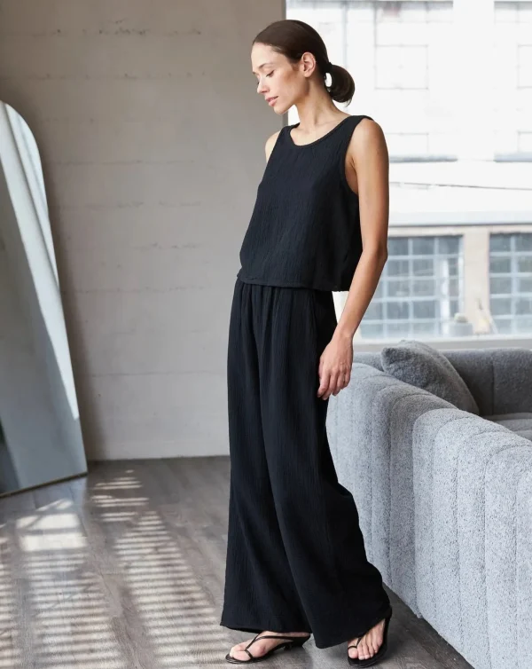 Pants | It is Well L.A. Full Length Gauze Pants Black