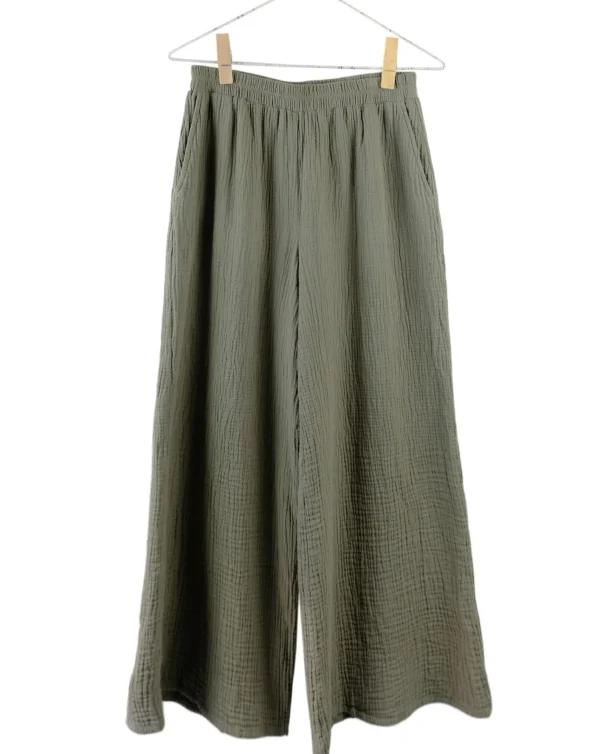 Pants | It is Well L.A. Full Length Gauze Pants Olive