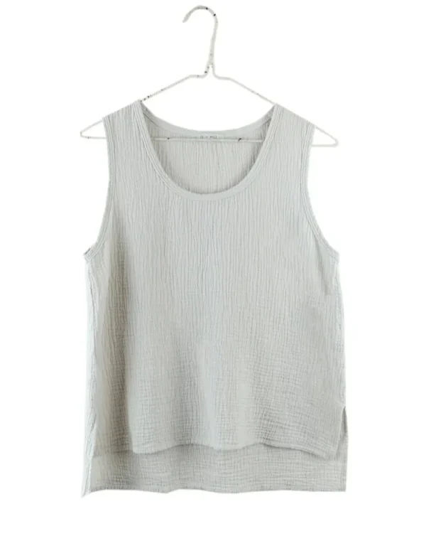 Shirts + Tops | It is Well L.A. Sleeveless Gauze Top Misty Sage