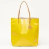 Bags | Jack Gomme Paris Amie Linen Shopping Bag Yellow