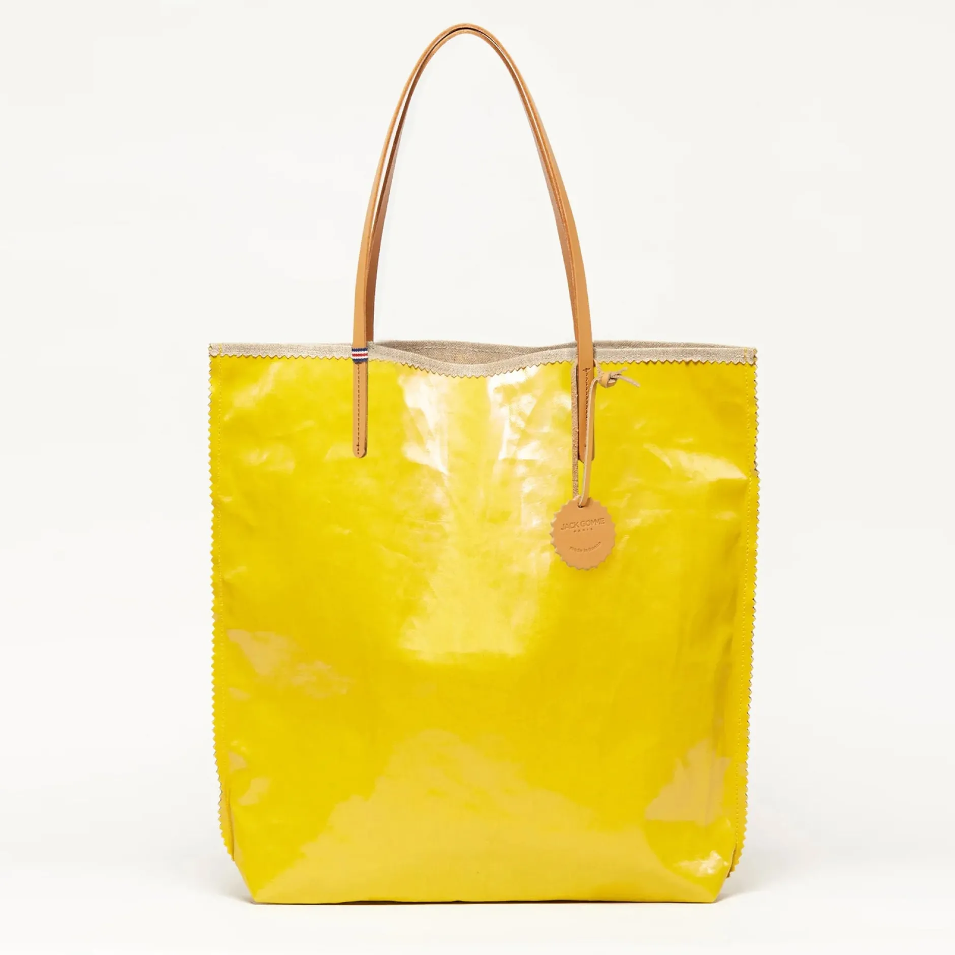 jack_gomme_paris_amie_lin_0-3.webp Bags | Jack Gomme Paris Amie Linen Shopping Bag Yellow
