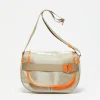Bags | Jack Gomme Paris Gaby Linen Satchel Natural + Orange