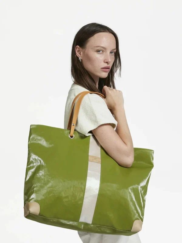 Bags | Jack Gomme Paris Pico Shopper Bag Summer Atelier Green + Pearl