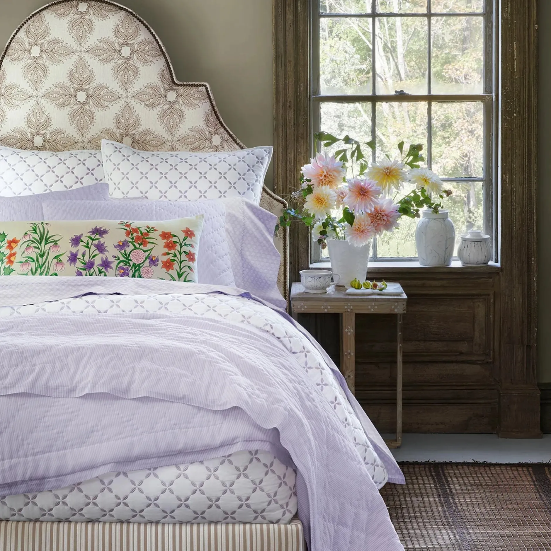 john_robshaw_bindi_lavend_2.webp Sheets | John Robshaw Bindi Lavendar Organic Sheet Set