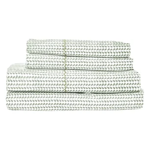 Sheets | John Robshaw Cinde Sage Sheet Set