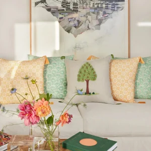 Pillows | John Robshaw Divit Sage Pillow