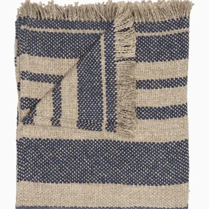 Throws | John Robshaw Ekram Indigo Throw
