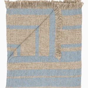 Throws | John Robshaw Ekram Light Indigo Throw