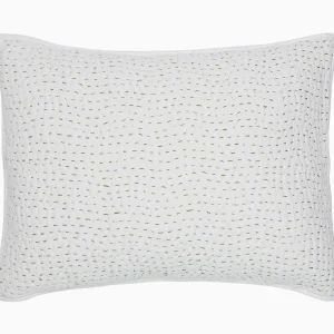 Quilts + Coverlets | John Robshaw Hand Stitched Coverlet Moss