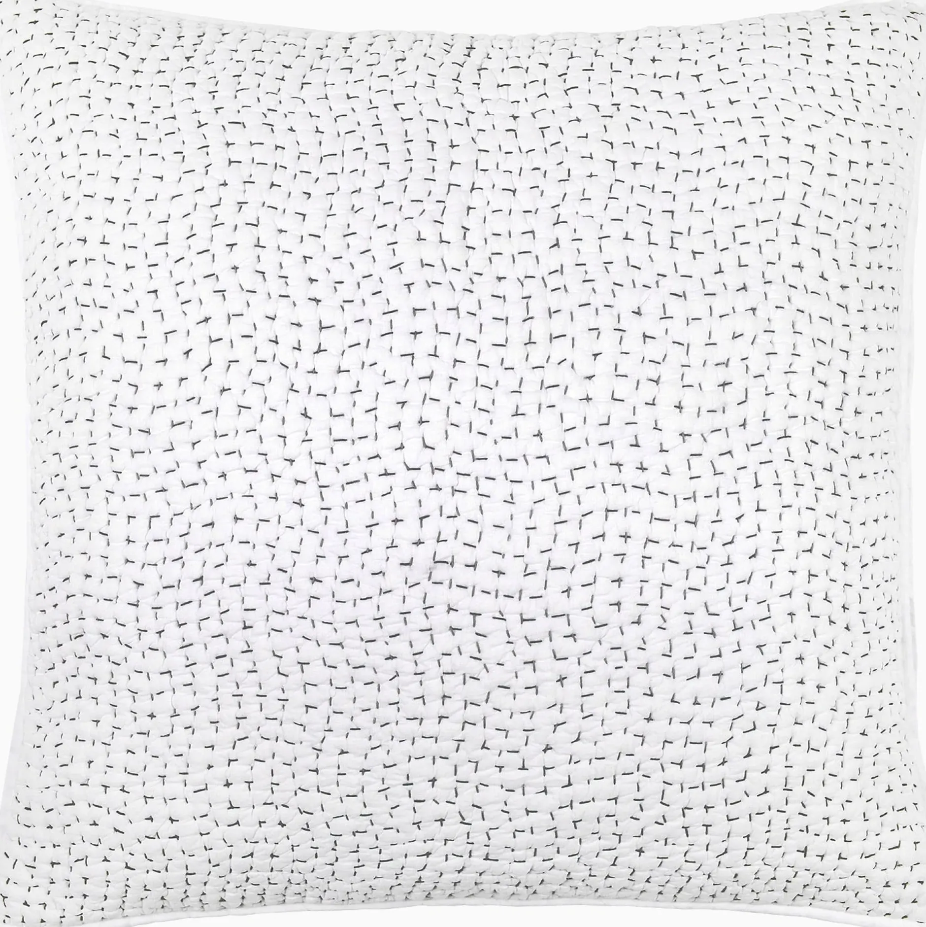 john_robshaw_hand_stitche_1-4.webp Quilts + Coverlets | John Robshaw Hand Stitched Coverlet Gray