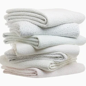 Quilts + Coverlets | John Robshaw Hand Stitched Coverlet Moss