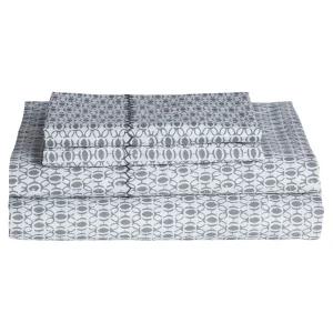 Sheets | John Robshaw Kama Gray Sheet Set