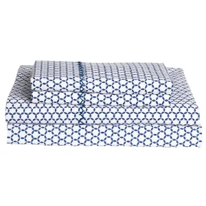 Sheets | John Robshaw Kesar Indigo Sheet Set