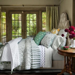 Quilts + Coverlets | John Robshaw Lina Sage Quilt