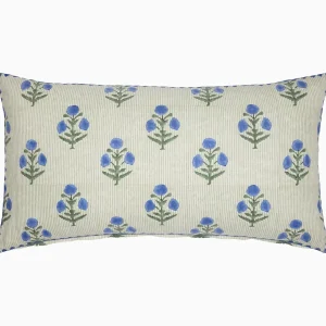 Pillows | John Robshaw Lucy Azure Bolster