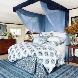 Pillows | John Robshaw Sahati Bolsters Indigo