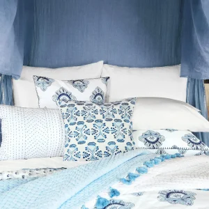 Pillows | John Robshaw Sahati Bolsters Indigo