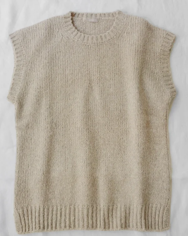 Sweaters | Makie Oversized Vest Beige