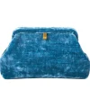 Bags | Marian Paquette Liette Velvet Clutch Teal