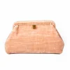 Bags | Marian Paquette Liette Velvet Clutch Pale Pink