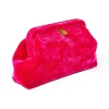 Bags | Marian Paquette Liette Velvet Clutch Hot Pink