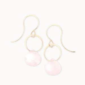 Jewelry | Melissa Joy Manning 14k Gold Rose Quartz Single Drop Earrings