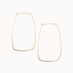 Jewelry | Melissa Joy Manning 14k Gold Extra Large Square Hoop